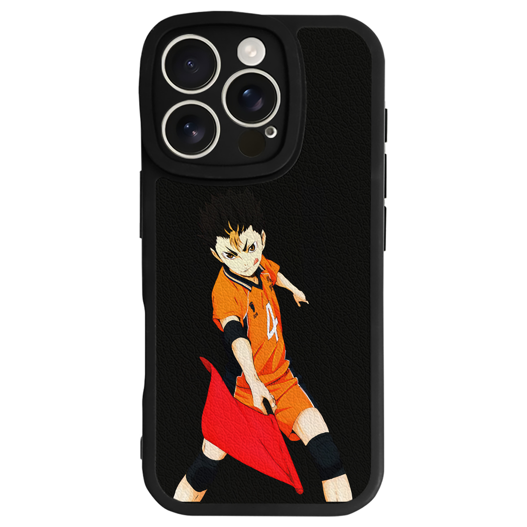 （画像用） ハイキュー!! Haikyu!! 【iPhone 16シリーズ対応】シリコンスマホケース（レザー調） 材質：シリコン
